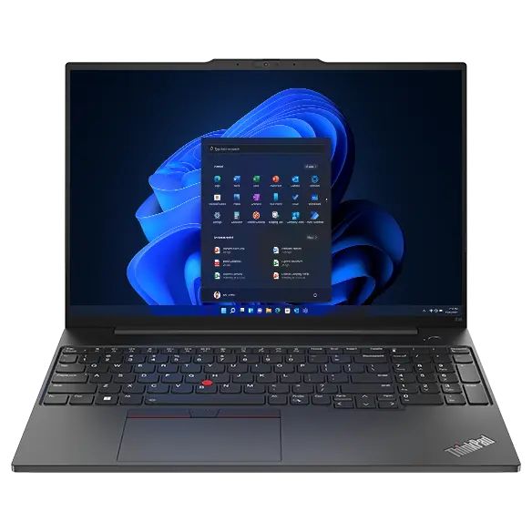 Lenovo ThinkPad E16 AMD Ryzen™ 5 7535HS Laptop 40.6 cm (16 ) WUXGA 16 GB DDR5-SDRAM 512 GB SSD Wi-Fi 6E (802.11ax) Windows 11 Pro Black_1