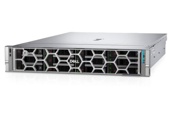 Server DELL PowerEdge R570, Rack 2U, Intel Xeon 6511P (16 C / 32 T, 2.30 GHz - 4.20 GHz, 72 MB cache, 150 W), 32 GB DDR5 ECC, 2 x 960 GB SSD, 12 x LFF, DELL PERC H965i, 2 x 1100 W