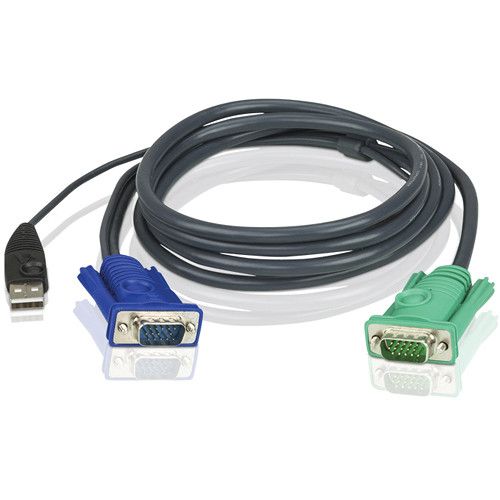 ATEN 2L-5203U KVM Cable HD15-SVGA USB USB - 3m_2