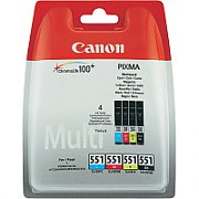 Canon CLI-551 C/M/Y/BK w/o sec Original Black,Cyan,Magenta,Yellow Multipack 4 pc(s)_1