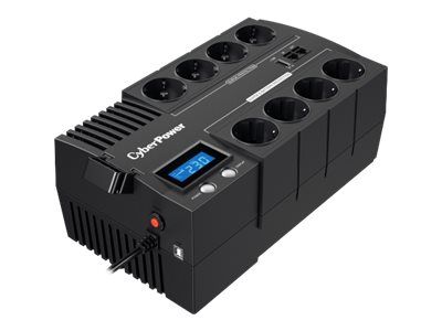 UPS CYBER POWER Line Int. cu management, LCD, brick,  1000VA/ 600W, AVR, 8 x socket Shucko, display LCD, 1 x baterie 12V/9Ah, Backup 42-60min, incarc.8h, USB, USB Charger Port, combo RJ45, GreenPower (Energy Saving),