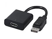 CABLU video GEMBIRD, adaptor DisplayPort (T) la HDMI (M), 10cm, rezolutie maximaFull HD (1920 x 1080) la 60Hz, alb, 