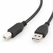 CABLU USB GEMBIRD pt. imprimanta, USB 2.0 (T) la USB 2.0 Type-B (T), 3m, premium, conectori auriti, black, 