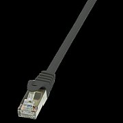 PATCH CORD FTP LOGILINK Cat5e, cupru-aluminiu, 2 m, negru, AWG26, ecranat 