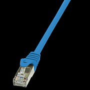 PATCH CORD FTP LOGILINK Cat5e, cupru-aluminiu, 1 m, albastru, AWG26, ecranat  CP1036S  (include TV 0.06 lei)