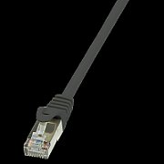 PATCH CORD FTP LOGILINK Cat5e, cupru-aluminiu, 3 m, negru, AWG26, ecranat 