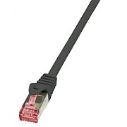 PATCH CORD S/FTP LOGILINK Cat6, LSZH, cupru, 7.5 m, negru, AWG27, dublu ecranat 