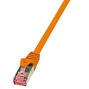 PATCH CORD S/FTP LOGILINK Cat6, LSZH, cupru, 2 m, portocaliu, AWG27, dublu ecranat 