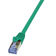 PATCH CORD S/FTP LOGILINK Cat6a, LSZH, cupru, 3 m, verde, AWG26, dublu ecranat 