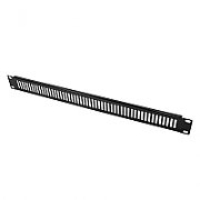 Masca perforata Logilink PN111B, 19-inch, 1U, negru