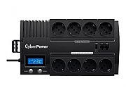 UPS CYBER POWER Line Int. cu management, LCD, brick,   700VA/ 420W, AVR, 8 x socket Shucko, display LCD, 1 x baterie 12V/7.2Ah, Backup 28-47min, incarc.8h, USB, USB Charger Port, combo RJ45, GreenPower (Energy Saving),