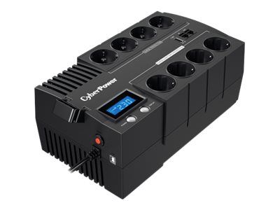 UPS CYBER POWER Line Int. cu management, LCD, brick,   700VA/ 420W, AVR, 8 x socket Shucko, display LCD, 1 x baterie 12V/7.2Ah, Backup 28-47min, incarc.8h, USB, USB Charger Port, combo RJ45, GreenPower (Energy Saving),