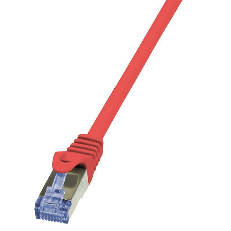 PATCH CORD S/FTP LOGILINK Cat6a, LSZH, cupru, 7.5 m, rosu, AWG26, dublu ecranat  CQ3084S  (include TV 0.75 lei)