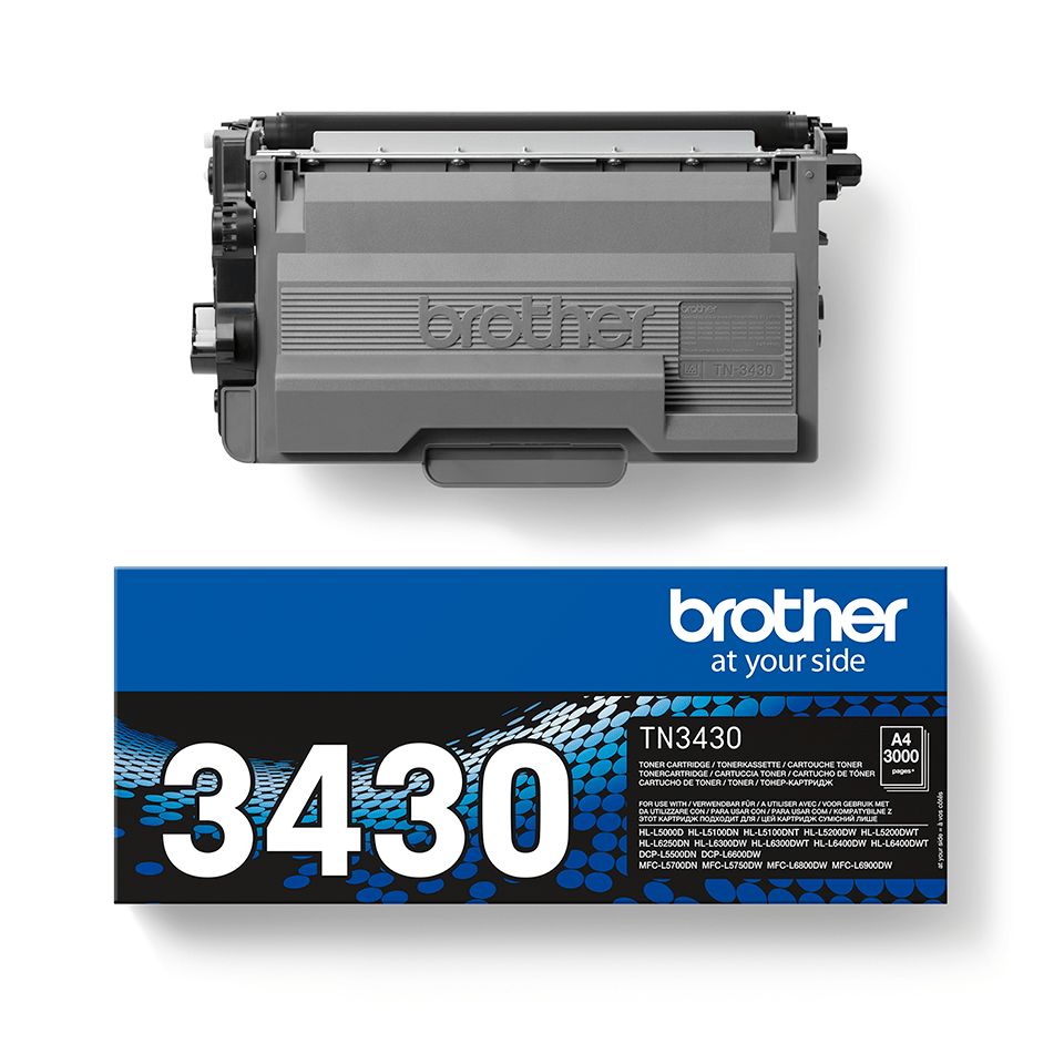 Brother TN3430 Toner negru ptr HLL5000D/L5100DN/L5200DW/L6250DN/L6300DW/ L6400DW/DCP-L5500DN/L6600DW/MFC-L5700DN/L5750DW/L6800DW/L6900DW - 3000 pagini