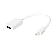 CABLU video LOGILINK, adaptor Mini-DisplayPort (T) la HDMI (M), 15cm, rezolutie maxima 4K UHD (3840 x 2160) la 30 Hz, alb, 