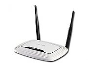 Router Wireless TP-Link TL-WR841N, 1WAN 10/100, 4xLAN 10/100, 2 antene fixe 5dBi, N300, Atheros, 2T2R_2