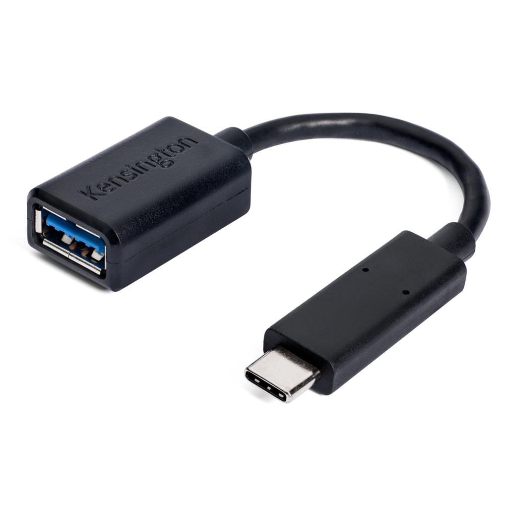 ADAPTOR KENSINGTON, pt. periferice, USB Type-C (T) la USB 3.0 (M), negru, \ K33992WW\  (include TV 0.06 lei) (include TV 0.06 lei)