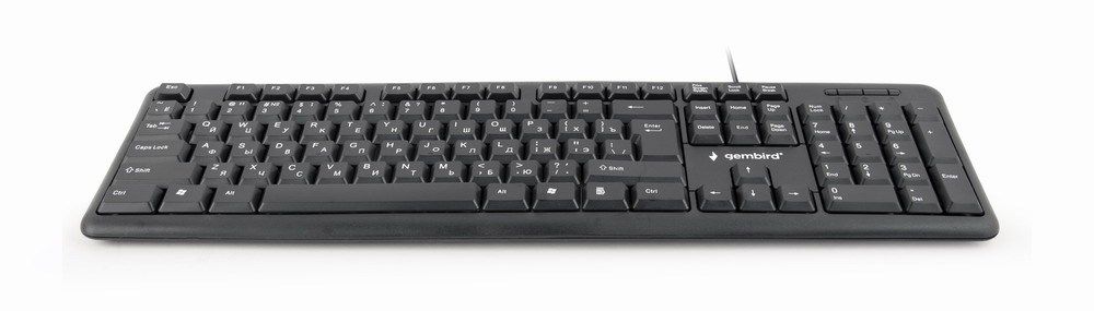 Gembird KB-U-103-RU keyboard USB QWERTY English,Russian Black_8