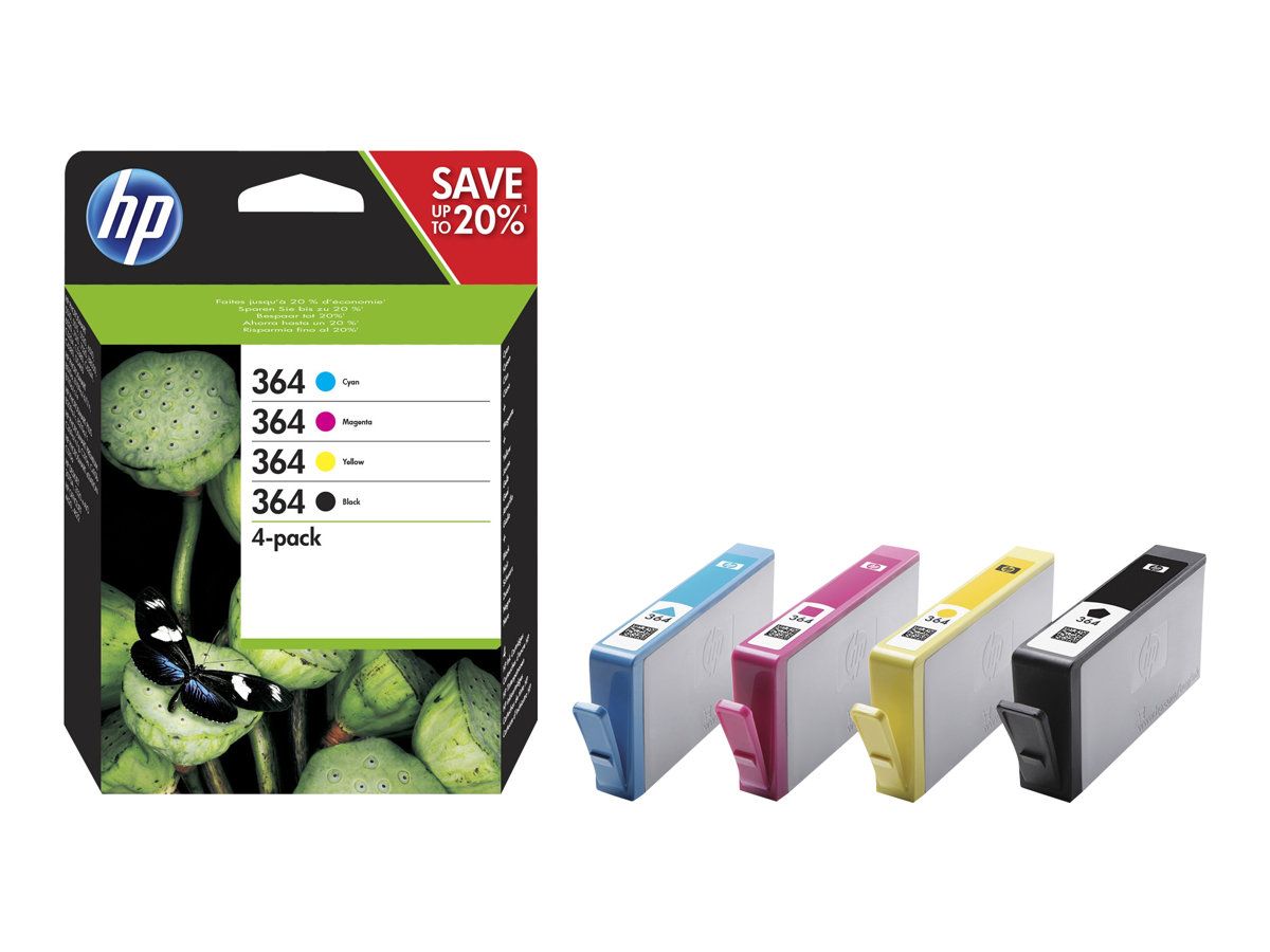 HP 364 4-pack Black/Cyan/Magenta/Yellow Original Ink Cartridges_2