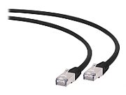 PATCH CORD S/FTP GEMBIRD Cat6a, LSZH, cupru, 0.5 m, negru, AWG27, dublu ecranat 