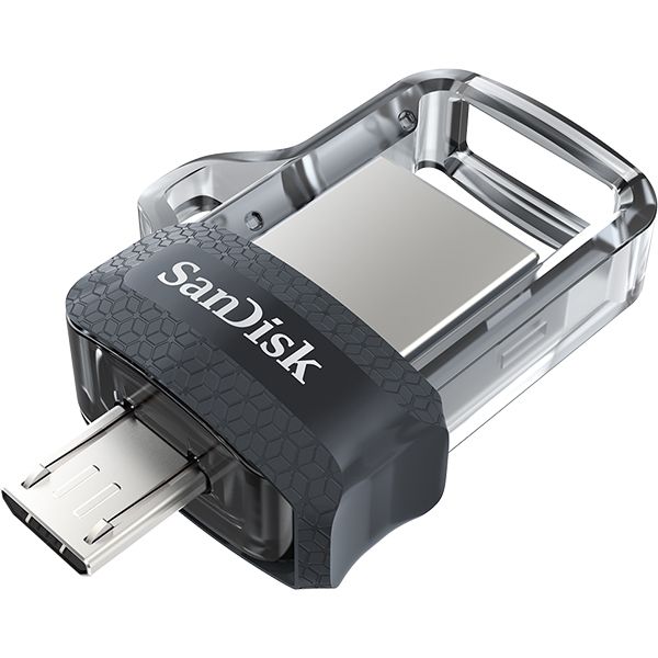 Sandisk Ultra Dual m3.0 USB flash drive 32 GB USB Type-A / Micro-USB 3.2 Gen 1 (3.1 Gen 1) Black,Silver,Transparent_3