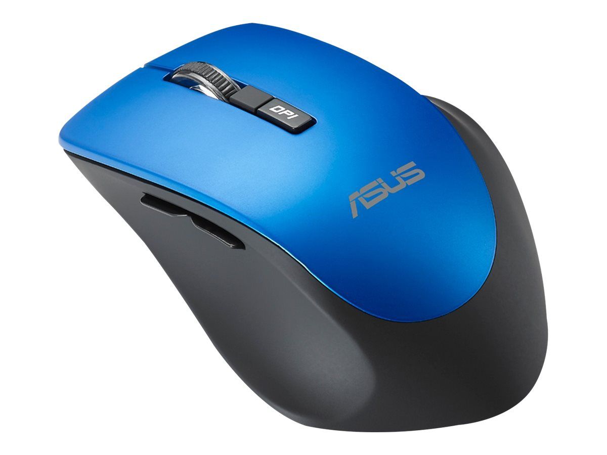 ASUS Optical Mouse WT425 Wireless, 1600dpi, 6 butons, 65g, 104x68x40mm, Silent mouse click design, for right hand, Blue_2