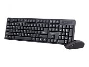 KIT wireless GEMBIRD, tastatura wireless 104 taste + mouse wireless 1000dpi, 4 butoane, rotita scroll, black 