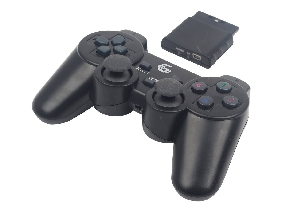 GAMEPAD wireless GEMBIRD, PC | PS2 | PS3, 2.4 GHz, negru, 