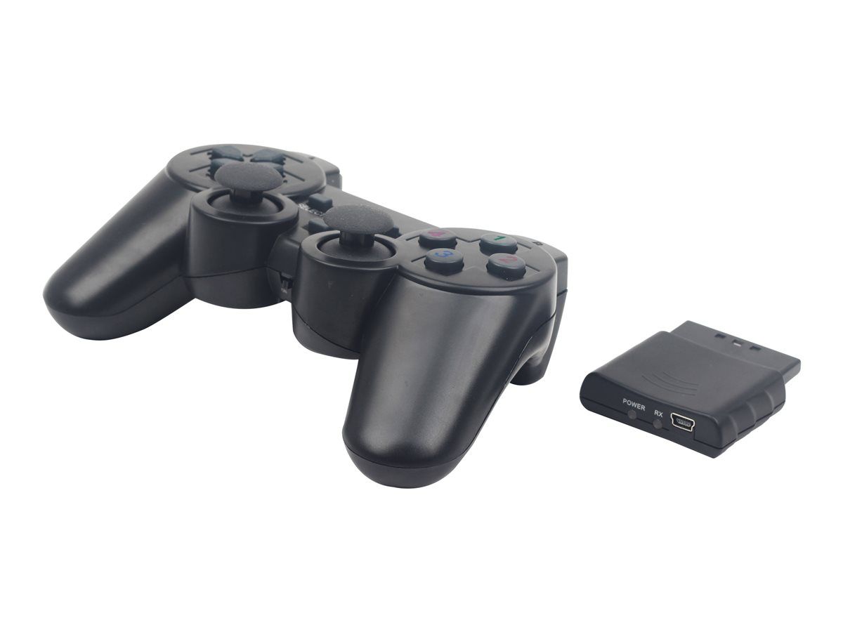 GAMEPAD wireless GEMBIRD, PC | PS2 | PS3, 2.4 GHz, negru, 