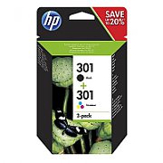 HP 301 2-pack Black/Tri-color Original Ink Cartridges_1