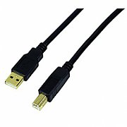 CABLU USB LOGILINK pt. imprimanta, USB 2.0 (T) la USB 2.0 Type-B (T), 10m, black, 