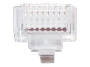 MUFA RJ-45 GEMBIRD pt. cablu UTP, Cat5e, RJ-45 (T) | RJ-45 (T) tip pass-through, plastic, 50 buc, 