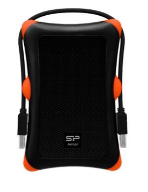 HDD extern portabil Silicon Power Armor A30 2TB, Anti-shock, USB 3.0, Negru