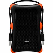 HDD extern portabil Silicon Power Armor A30 2TB, Anti-shock, USB 3.0, Negru