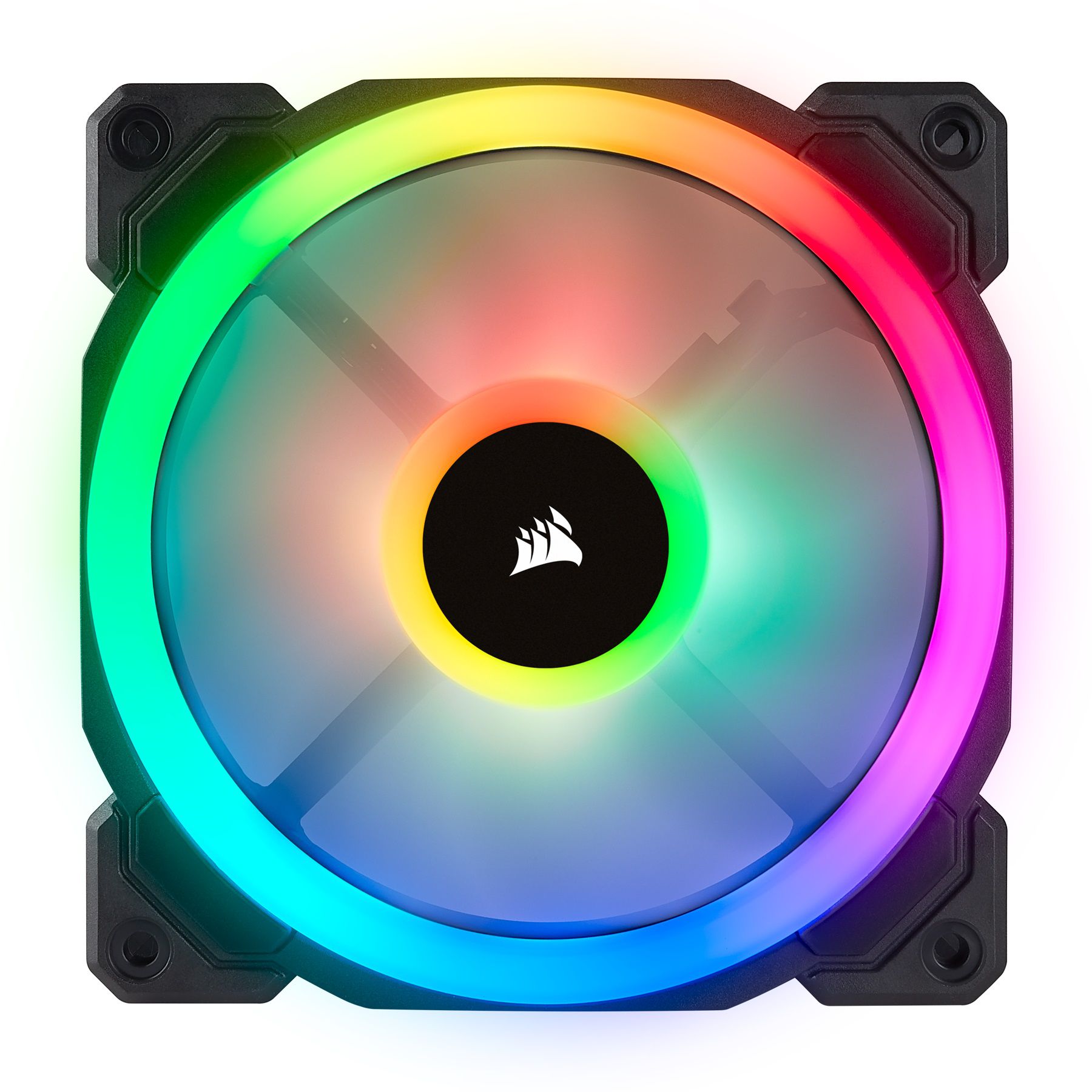 CORSAIR Fan LL120 RGB 120mm Dual Light Loop RGB LED PWM Fan 3 pack with Lighting Node Pro_4