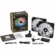 LL140 RGB 140mm Dual Light Loop RGB LED PWM Fan — 2x140, cu Lighting Node PRO_2