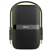HDD extern portabil Silicon Power Armor A60, 2TB Shockproof/Water-resistant, USB 3.0, Negru