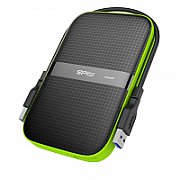 HDD extern portabil Silicon Power Armor A60, 2TB Shockproof/Water-resistant, USB 3.0, Negru