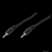 CABLU audio LOGILINK stereo (3.5 mm jack T/T), 2m, negru 