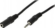 CABLU audio LOGILINK prelungitor stereo (3.5 mm jack M/T), 3m, negru, 