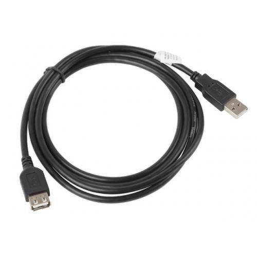 LANBERG USB EXTENSION CABLE 2.0 AM-AF 1.8M (BLACK) CA-USBE-10CC-0018-BK_2