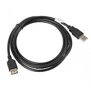 LANBERG USB EXTENSION CABLE 2.0 AM-AF 1.8M (BLACK) CA-USBE-10CC-0018-BK_2