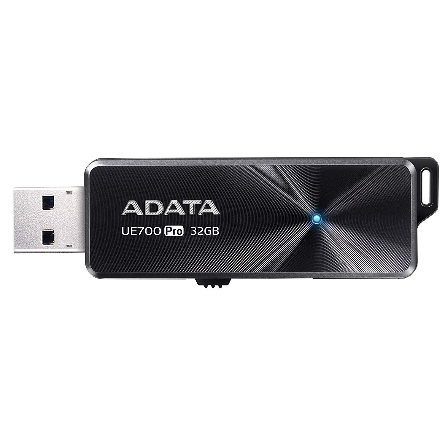 MEMORIE USB 3.2 ADATA 64 GB, retractabila, carcasa plastic, alb / verde, 