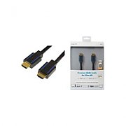 CABLU video LOGILINK, HDMI (T) la HDMI (T), 5m, premium, conectori auriti, rezolutie maxima 4K UHD (3840 x 2160) la 60 Hz, ver. 2.0b, w. ethernet, negru, blister, 