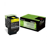 Toner Lexmark 80C2HYE, yellow, 3 k, CX410de , CX410de with 3 yearOnsite Service , CX410dte , CX410e , CX510de , CX510de Statoil ,CX510dhe , CX510dthe_1