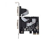 CARD adaptor GEMBIRD, PCI-Express la 2 x Port Serial, cu bracket low-profile 