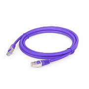 PATCH CORD S/FTP GEMBIRD Cat6a, LSZH, cupru, 2 m, violet, AWG27, dublu ecranat 