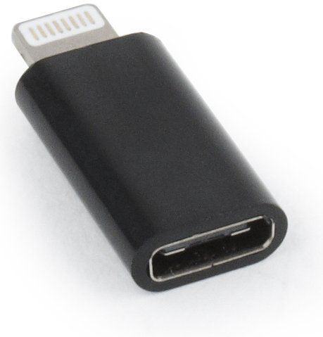 ADAPTOR GEMBIRD, pt. smartphone, Lightning (T) la USB Type-C (M), negru, 