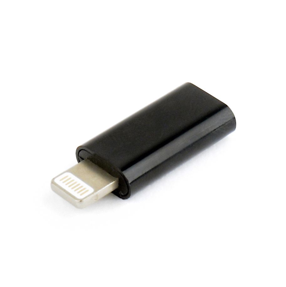 ADAPTOR GEMBIRD, pt. smartphone, Lightning (T) la USB Type-C (M), negru, 