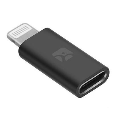 ADAPTOR GEMBIRD, pt. smartphone, Lightning (T) la USB Type-C (M), negru, 